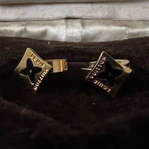 LOUIS VUITTON MONOGRAM STUD EARRINGS